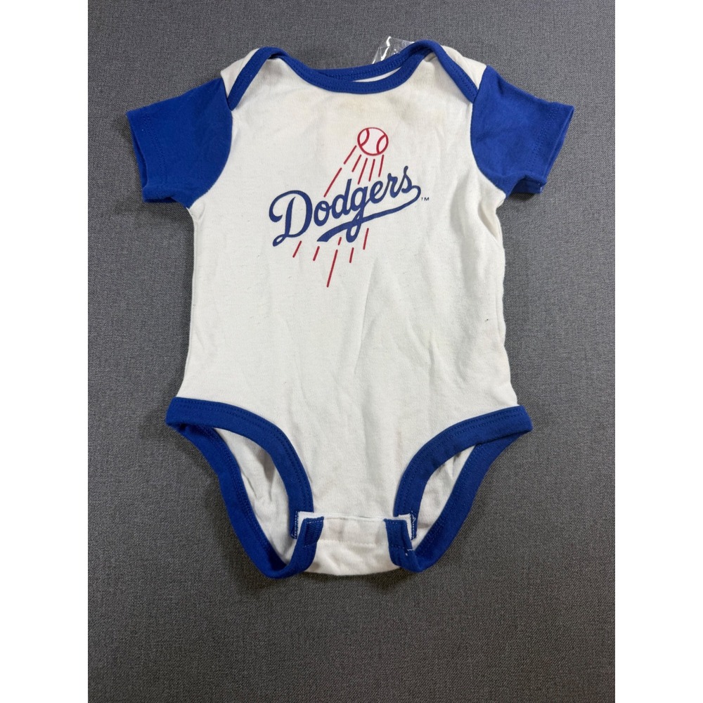 MLB Genuine Merchandise Los Angeles Dodgers Infant Bodysuit Blue White 3-6M